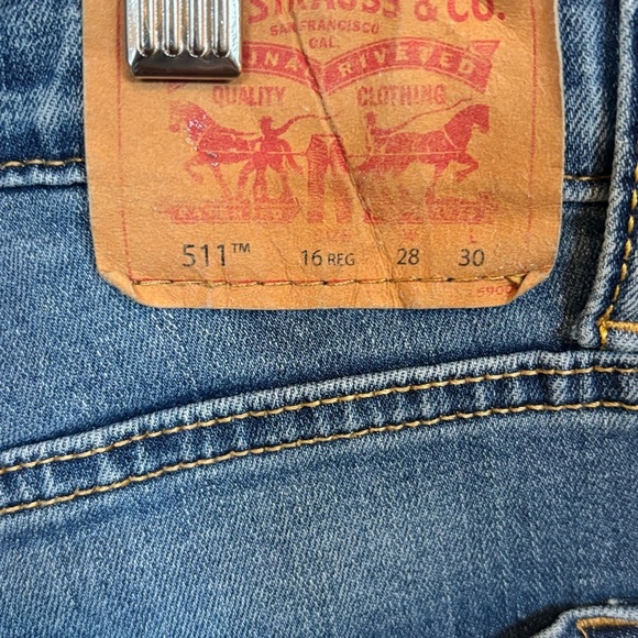 🦋 Levi’s Boys Straight Cut Jeans - size 16​ - Picture 6 of 9
